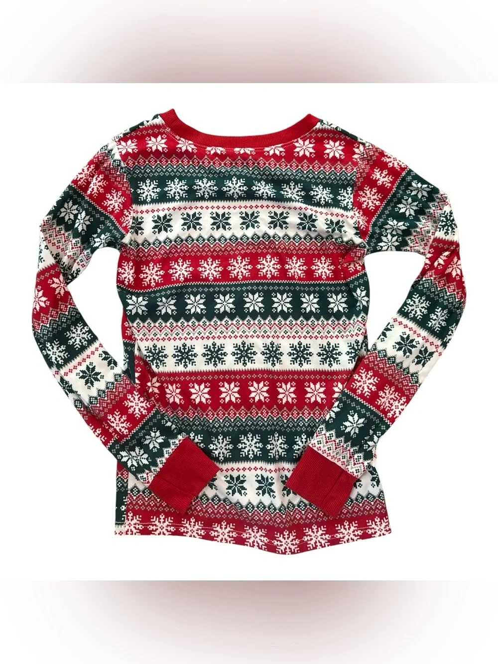 Carter's Kids Holiday Long-Sleeve Tops - Red, White & Green (2-Pack) Christmas